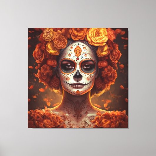 goudsbloem canvas afdruk (Voorkant)