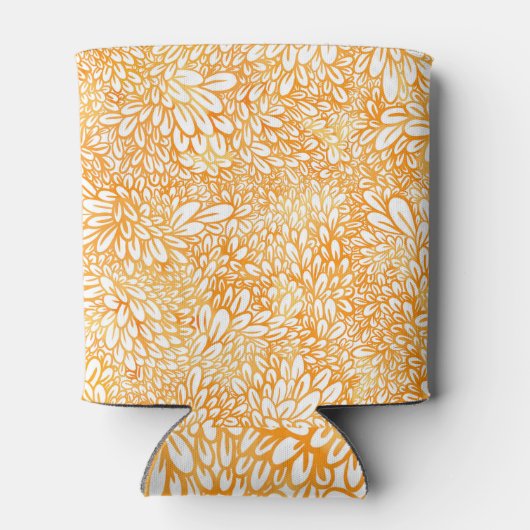 goudsbloem: eenvoudig Sinaasappel Blikjeskoeler (Achterkant)