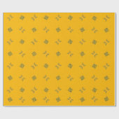 Goudsbloem en Brandnetel Cadeaupapier (Vlak)