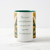 goudsbloem-fee tweekleurige koffiemok (Center)