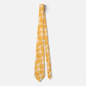 Goudsbloem Florale Batik Stropdas (Voorkant)
