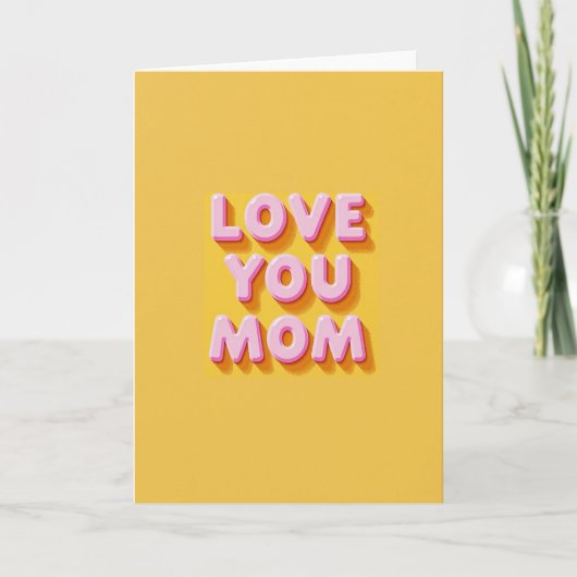 Goudsbloem Lief Je Mama Kaart (Voorkant)