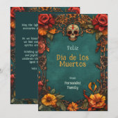 💀 goudsbloem Lijst Dia de Muertos (Voorkant / Achterkant)