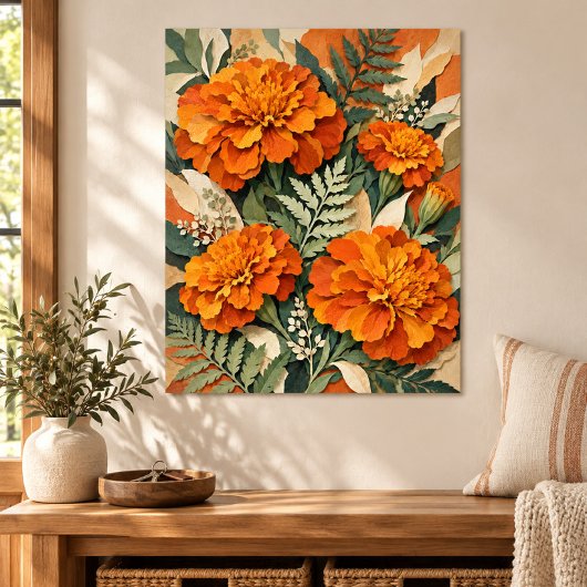 Goudsbloem Papier Conservatorium Kunstprint Poster