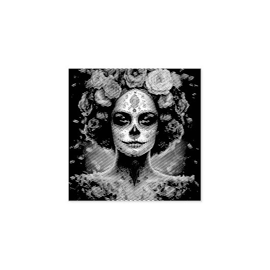 goudsbloem rubberstempel (Afrduk)