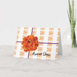 goudsbloemen en bij kaart