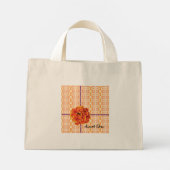 goudsbloemen en bij mini tote bag (Achterkant)