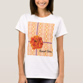 goudsbloemen en bij t-shirt (Voorkant)