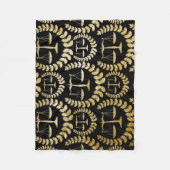 Goudschalen voor gerechtigheid Herhaal patroon Fleece Deken (Voorkant)