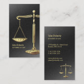 Goudschalen voor gerechtigheid | Openbaar aanklage Visitekaartje (Voorkant / Achterkant)