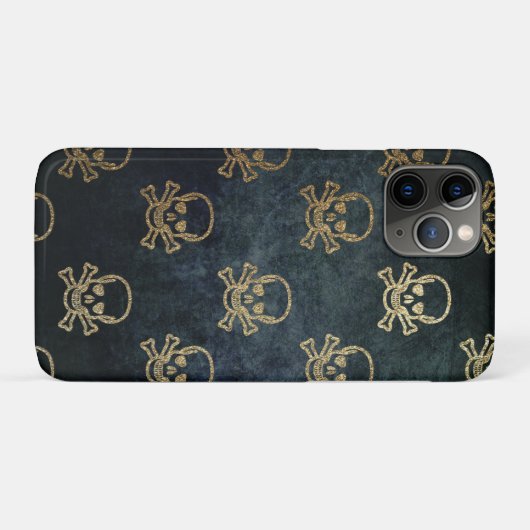 goudschedels Case-Mate iPhone case (Achterkant (horizontaal))