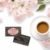 Goudschilderafdrukken van meisjes in Roos Visitekaartje