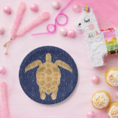 Goudschildpad Papieren Bordje (Feest)