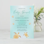 Goudschildpadden | Genderneutraal Baby shower Kaart (Staand voorkant)