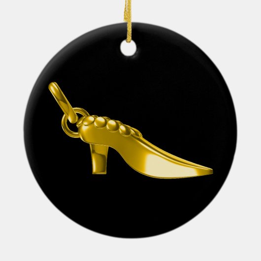 Goudschoen Keramisch Ornament (Achterkant)