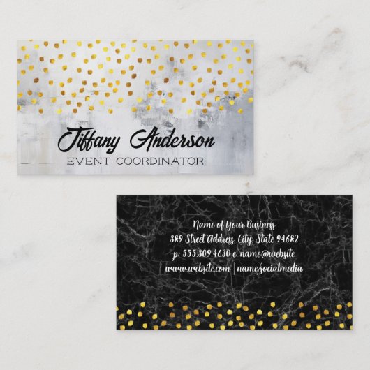 goudschors | wandtextuur visitekaartje (Voorkant / Achterkant)