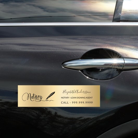 Goudschrift van de leninggever bumpersticker