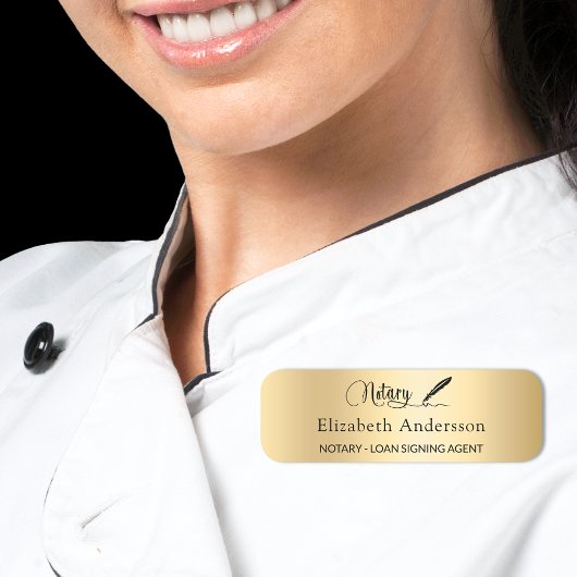 Goudschrift van de leninggever naamplaatje