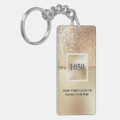  Goudschuim met metalen folie Sleutelhanger (Voorkant Links)