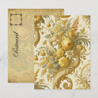 Goudschuld – Gotisch Victoriaans Feestdagenkaart