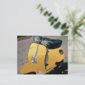 goudscooter briefkaart (Staand voorkant)