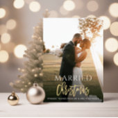 goudscript kerstbruiloft aankondiging