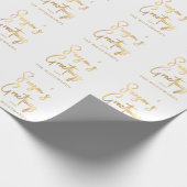 Goudscript voor persoonlijke sessies cadeaupapier (Hoek)