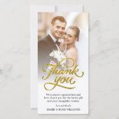 goudscript | Wedding Dank je wel kaart (Voorkant)