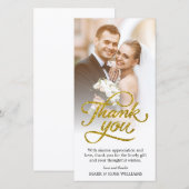 goudscript | Wedding Dank je wel kaart (Voorkant / Achterkant)