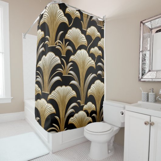 Goudse bloem douchegordijn (In situ)