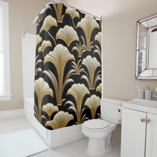 Goudse bloem douchegordijn (In situ)