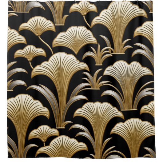 Goudse bloem douchegordijn (Voorkant)