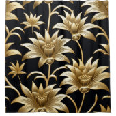 Goudse bloemen douchegordijn (Voorkant)