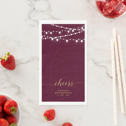 Goudse Bourgogne slingerletters met de tekst Proos Servet (Insitu)