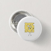 Goudse Kaas, kaas thema Ronde Button 3,2 Cm (Voorkant /achterkant)