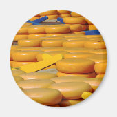 Goudse kaas op kaasmarkt Alkmaar Magneet (Voorkant)