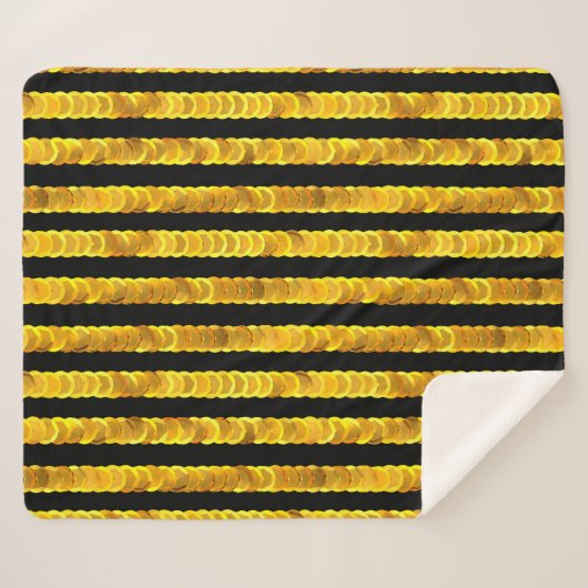 Goudsequenties Sherpa Deken (Voorkant (horizontaal))