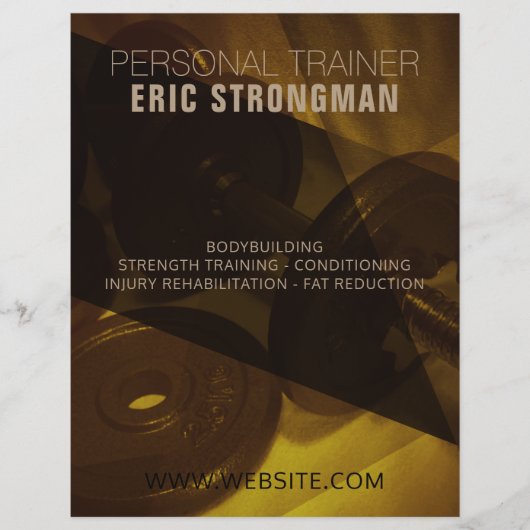 Goudshaven modern abstract afbeelding flyer (Voorkant)