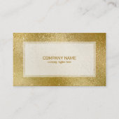 Goudsher gladstrijkende textuurachtergrond visitekaartje (Voorkant)