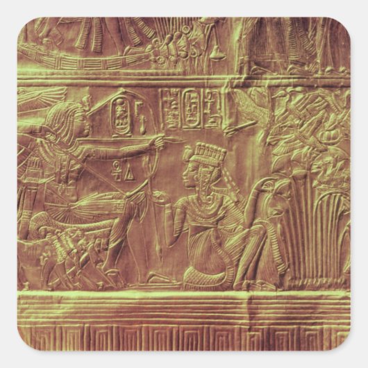 Goudsher, Tutankhamun's schatkist Vierkante Sticker (Voorkant)