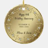 goudsieraad met diamant keramisch ornament (Achterkant)