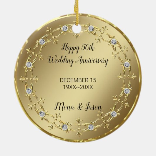 goudsieraad met diamant keramisch ornament (Achterkant)