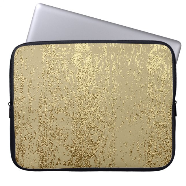 Goudslijptextuur tot creëer-noodeffect laptop sleeve (Voorkant)