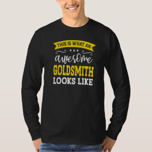 Goudsmid Baan Titel Werknemer Funny Werker Goudsme T-shirt