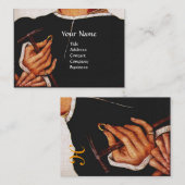 GOUDSMID, EDELMETAALBEWERKER, GOUDEN SIERADEN KUNS VISITEKAARTJE (Voorkant / Achterkant)