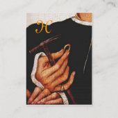 GOUDSMID, EDELMETAALBEWERKER, GOUDEN SIERADEN KUNS VISITEKAARTJE (Achterkant)