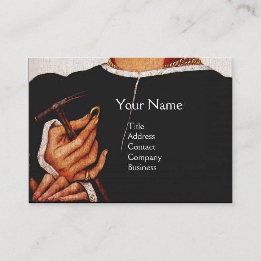 GOUDSMID, EDELMETAALBEWERKER, JUWELENPAREL VISITEKAARTJE (Voorkant)