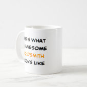 goudsmid, geweldige koffiemok (Voorkant links)
