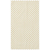 Goudsneeuwvlokken op de witte winter tafelkleed (Voorkant)