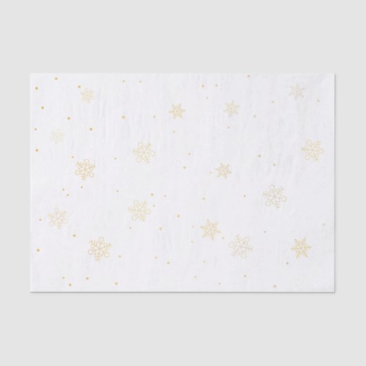 goudsneeuwvlokken tissuepapier (Voorkant)